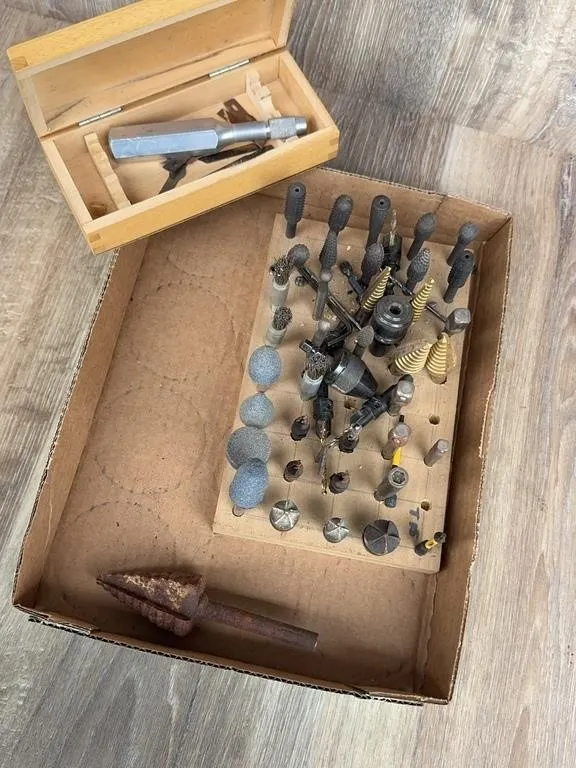 Rotary Tool Attachments & Storage Box