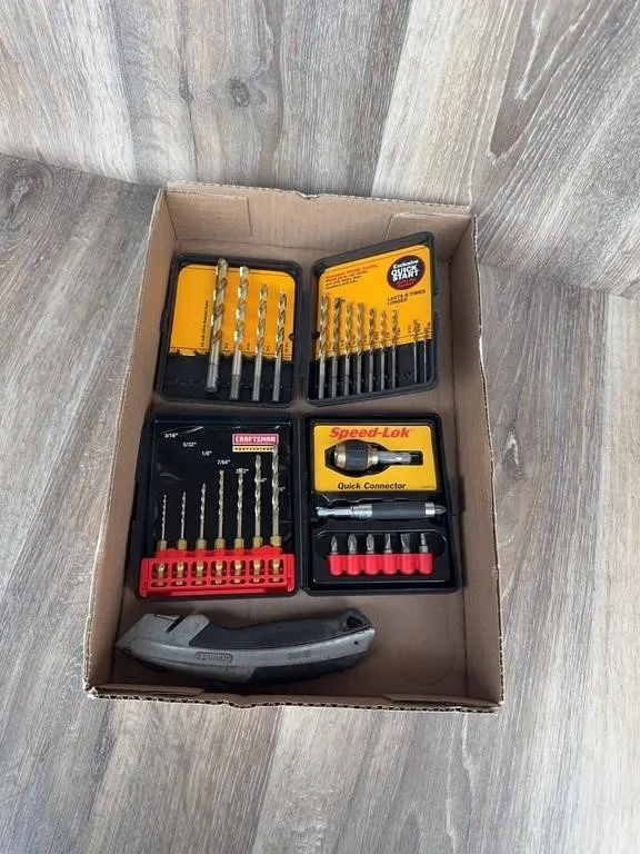 Craftsman Drill Bit Set & Stanley Utility Knife