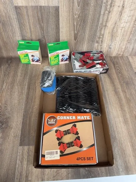 Workshop Hardware Lot: Clamps & Tape
