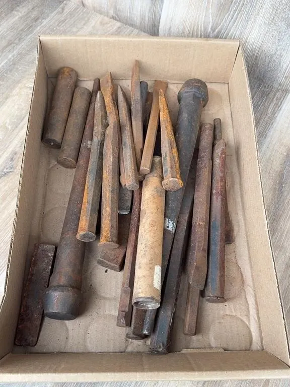 Plomb Tool Co Steel Chisels & Punches Lot