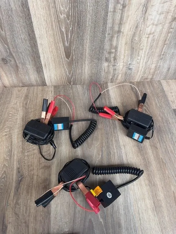 3 Cen-Tech 12V Battery Float Chargers