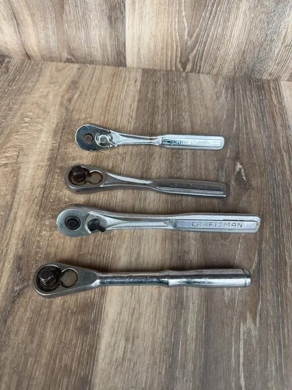 Set of 4 Craftsman Forged Steel Ratchet Wrenches