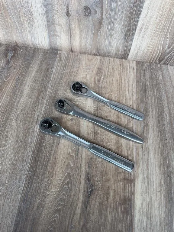 3 Craftsman USA Teardrop Ratchet Wrenches