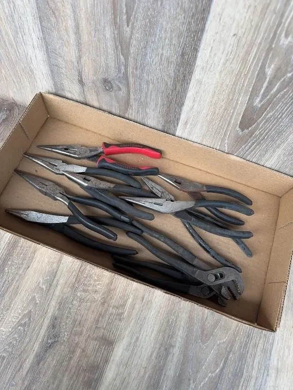 Craftsman USA Needle Nose & Slip Joint Pliers Lot