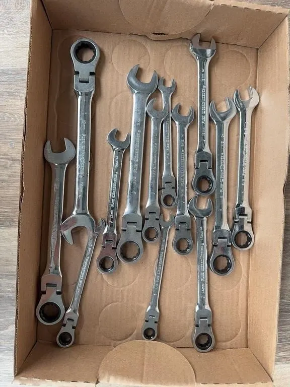 GearWrench Flex Head Ratcheting Wrench Set