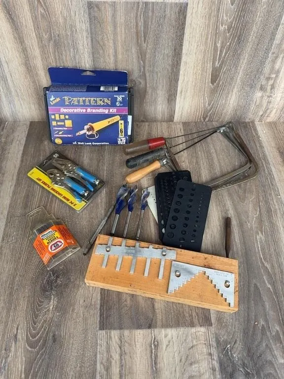 Assorted Hand Tools & Branding Kit