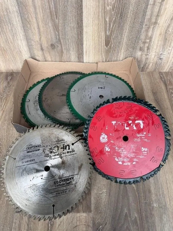 10-Inch Circular Saw Blades Lot: Craftsman & Diabl
