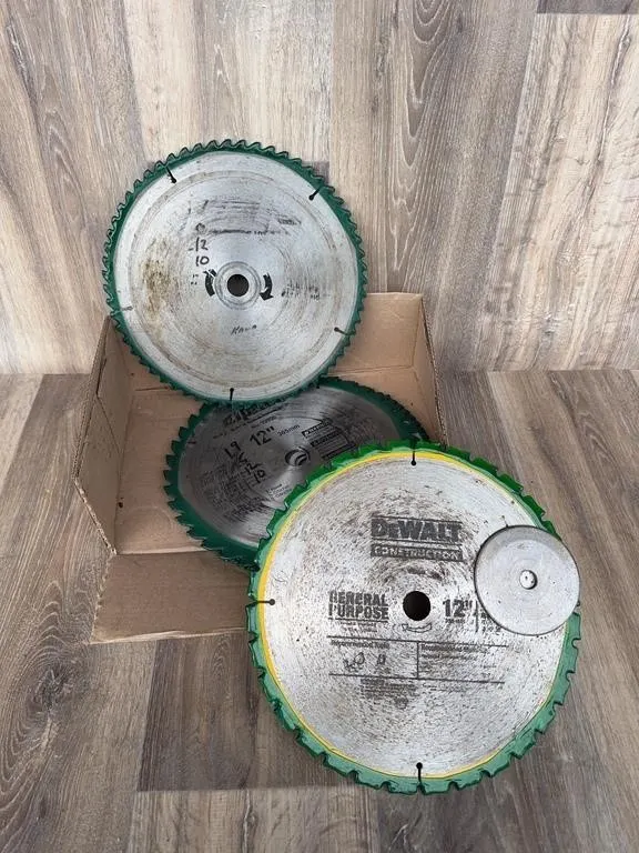 DeWalt 12 Inch Circular Saw Blades - Lot of 3
