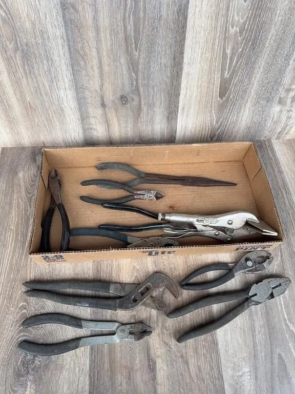 Assorted Hand Tools Lot: Pliers & Cutters
