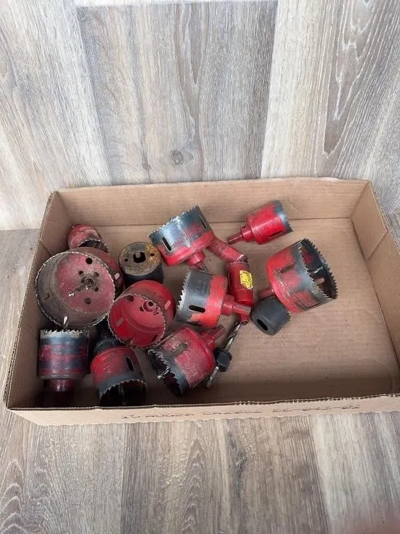 USA Made Red Hole Saw Cutters & Attachments