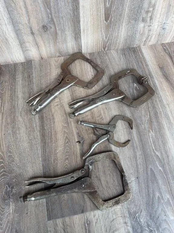 4 Vise Grip Locking C-Clamp Pliers Set