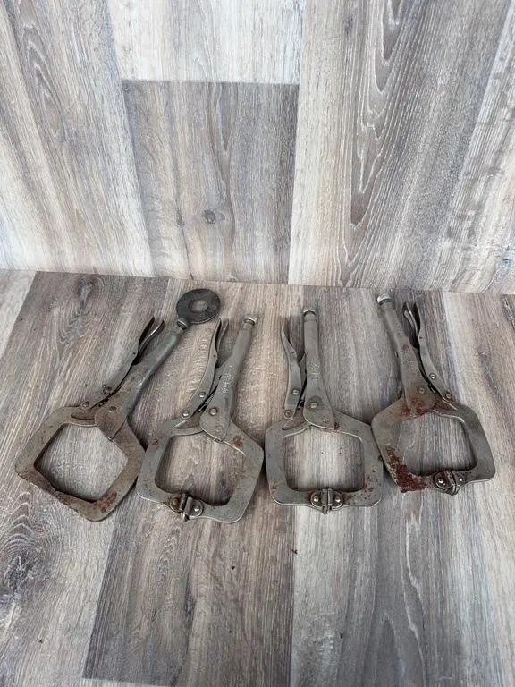 4 Vise Grip Locking C Clamp Pliers