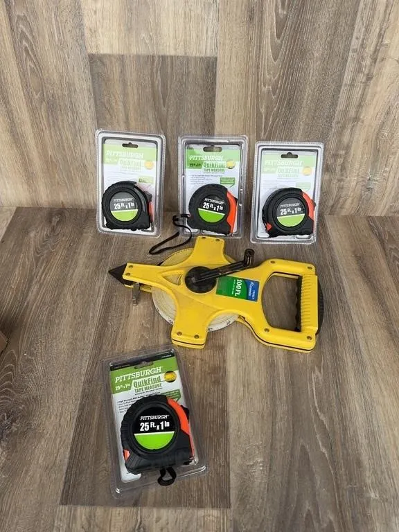 Measuring Tapes: Pittsburgh 25ft & Companion 100ft
