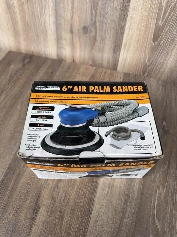 Central Pneumatic 6" Air Palm Sander 98895