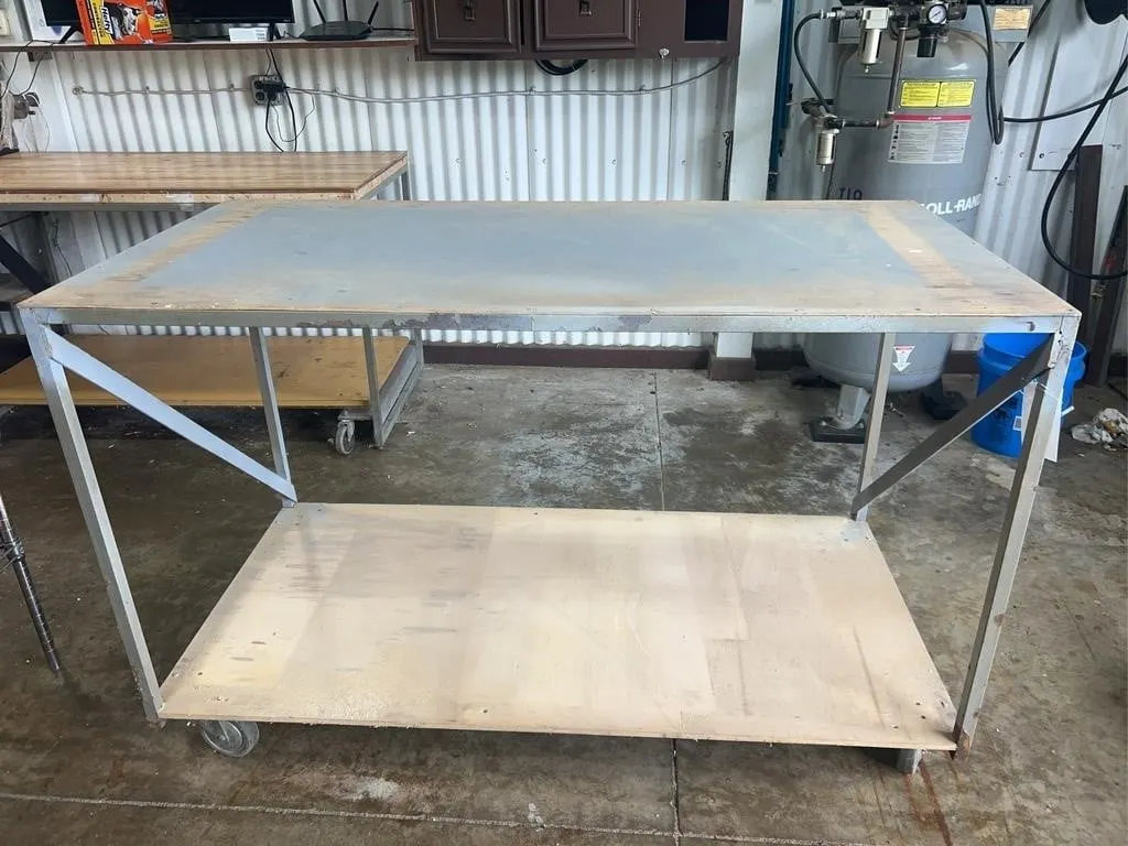 Heavy Duty Rolling Industrial Worktable