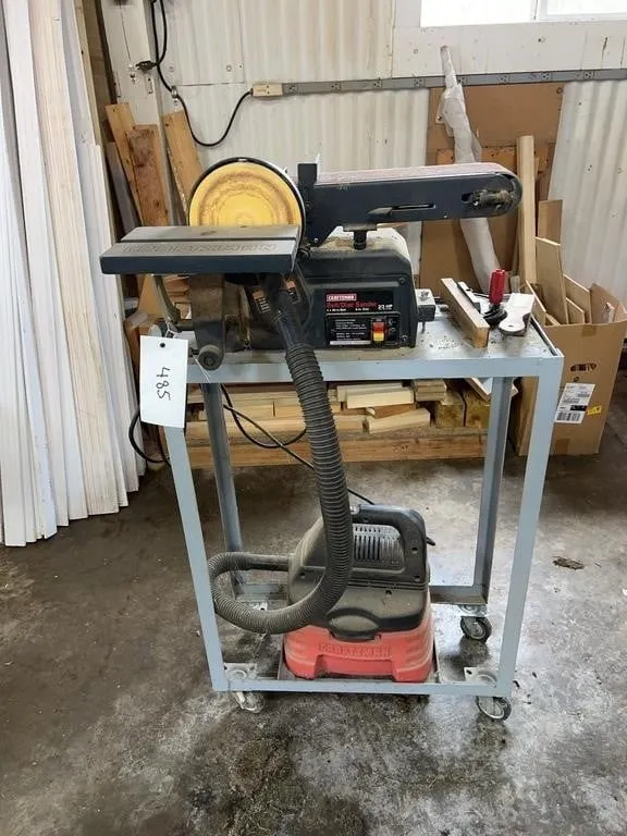 Craftsman 2/3 HP Belt Disc Sander & Vacuum