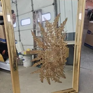 Gold Floral Wall Mirror