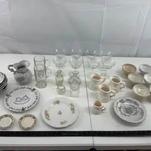 Mixed Porcelain & Glass Serveware Lot