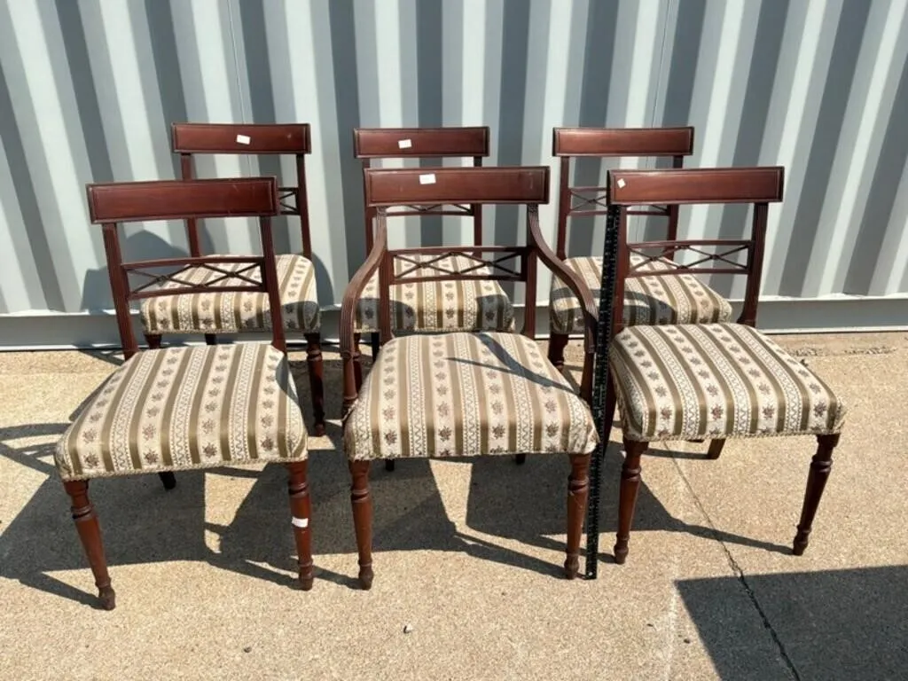 Vintage Hepplewhite Dining Chairs (Set of 6)