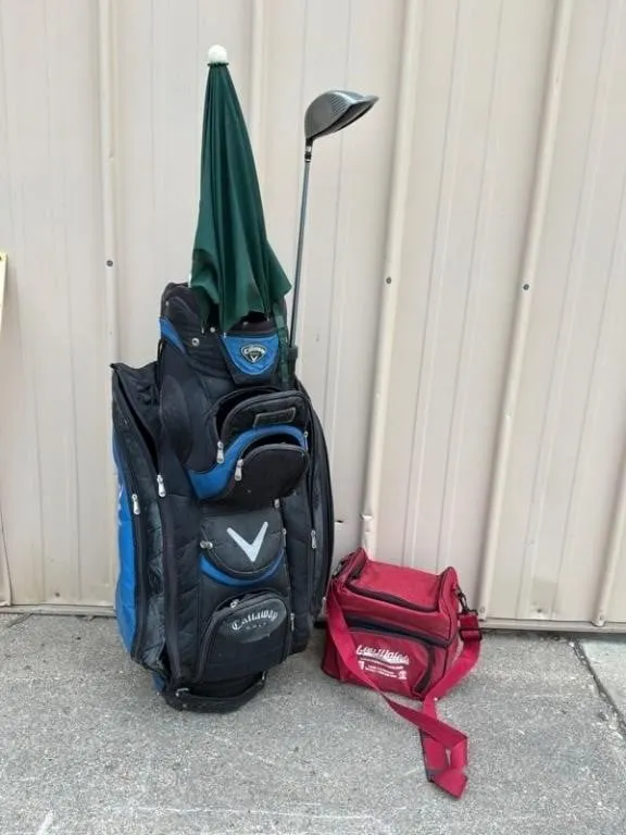 Callaway Golf Bag w/ Clubs & TaylorMade Bag