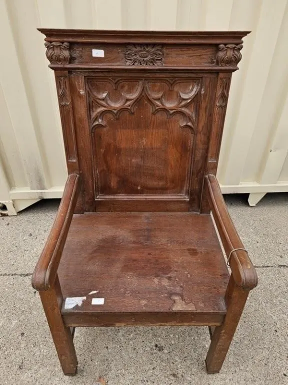 Antique Carved Armchair