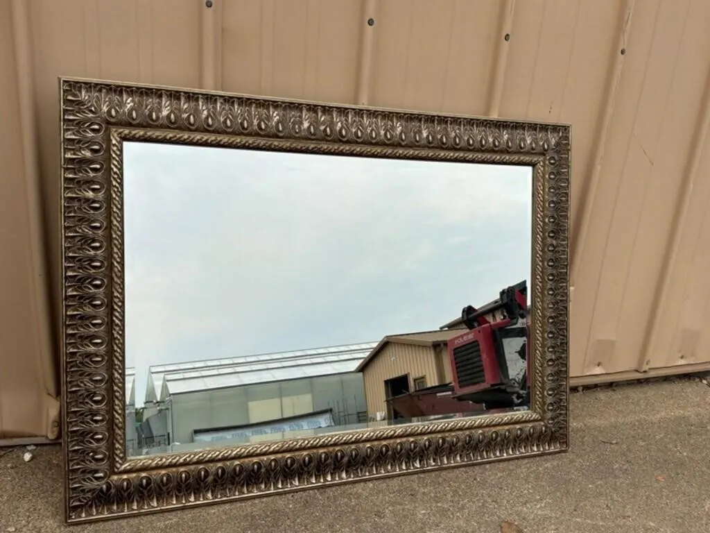 Ornate Framed Wall Mirror 43in x 32in
