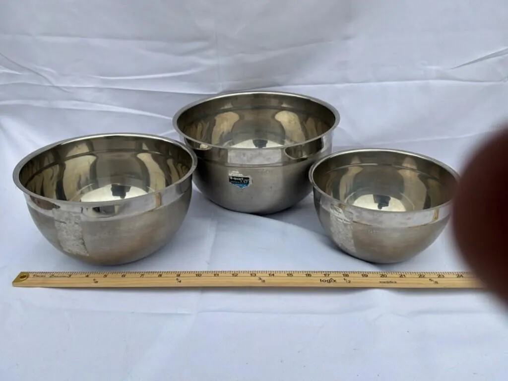 Stainless Steel Mixing Bowls (Lot of 3)