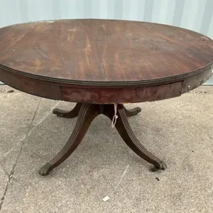 Vintage Round Pedestal Dining Table