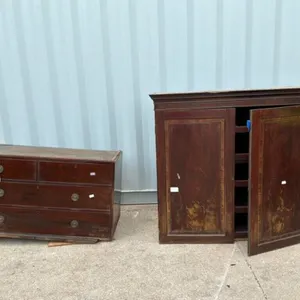 Vintage Mahogany 2 Piece Chest