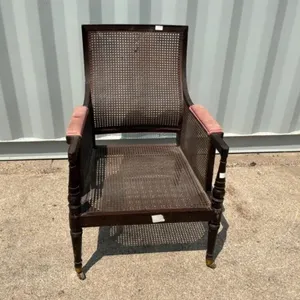 Vintage Cane-Back Armchair