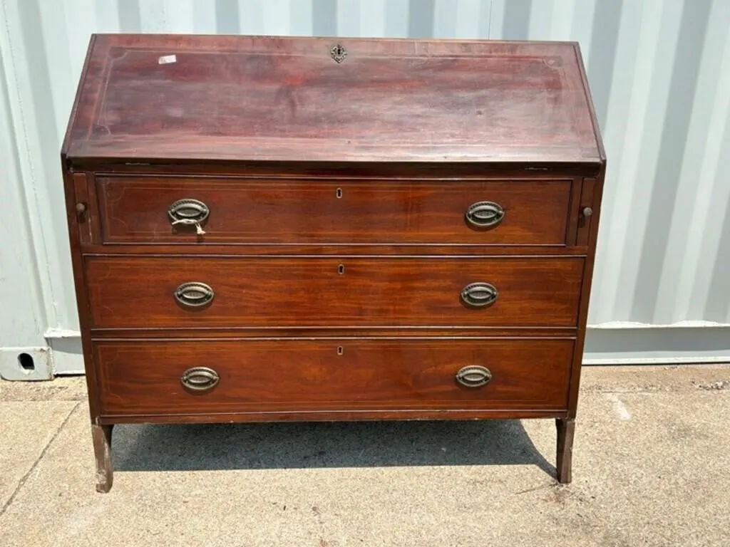 Vintage Georgian Style Secretary Desk