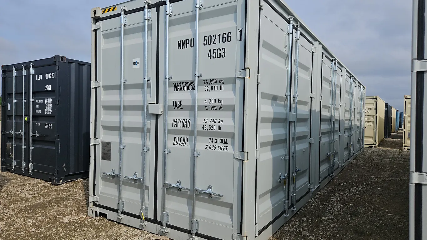 40' High Cube 5 Door Single Use Sea Container
