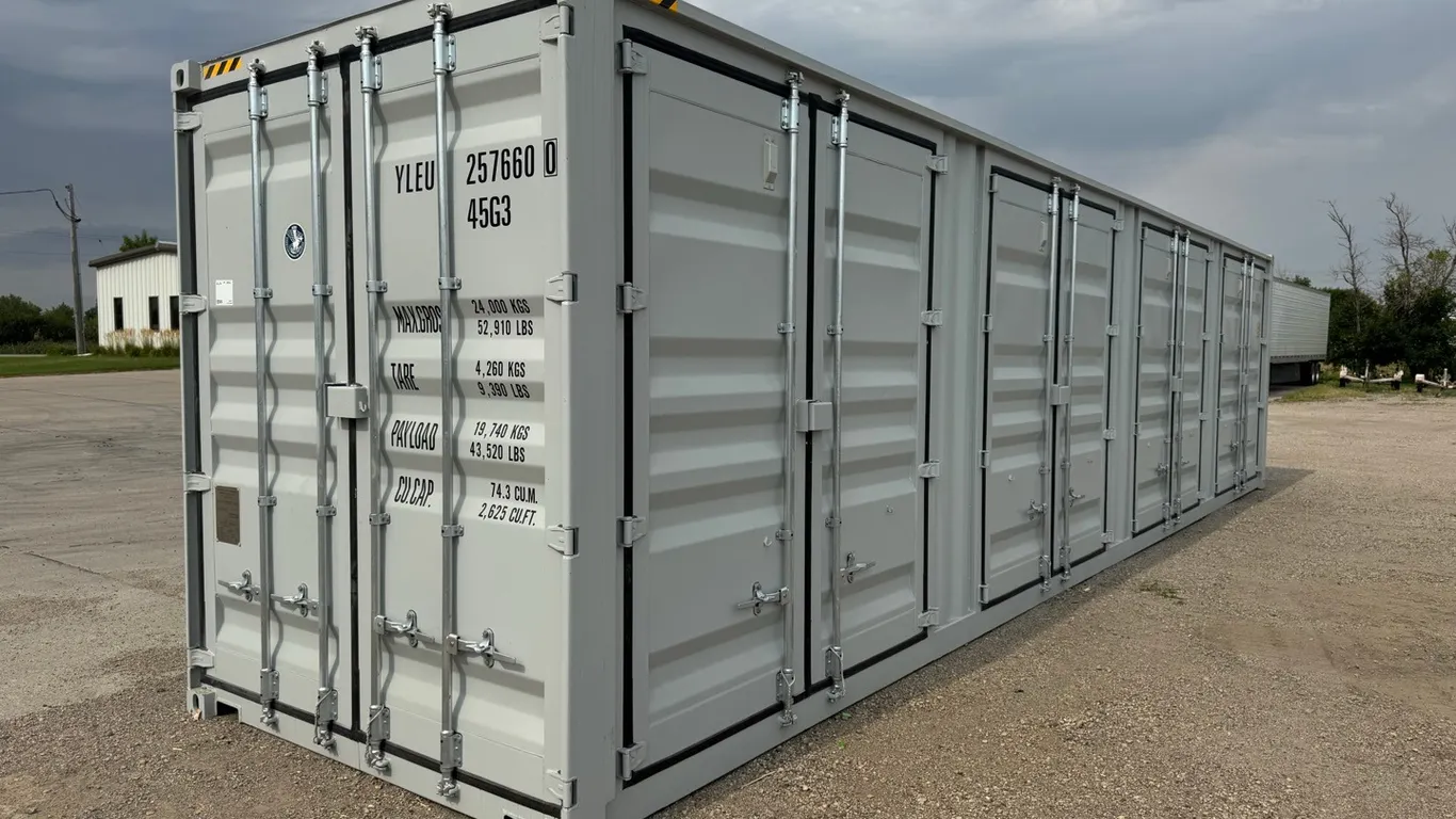 New 40'x8'x9.5' multi-door shipping container-Sales Tax