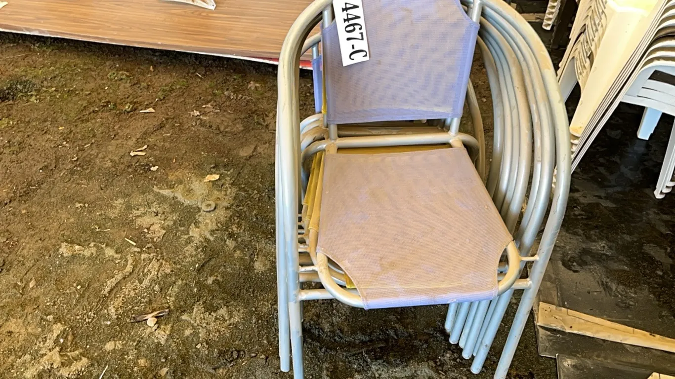 9 - METAL FRAMED CHAIRS
