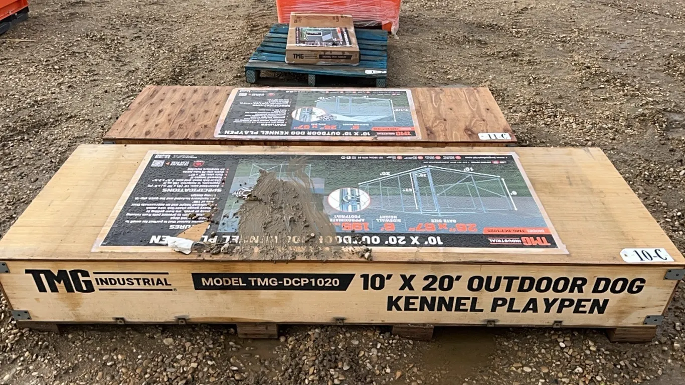 NEW/UNUSED TMG MODEL TMG-DCP1020 10' x 20' OUTDOOR DOG KENNEL PLAYPEN - s/n TMG-2504003