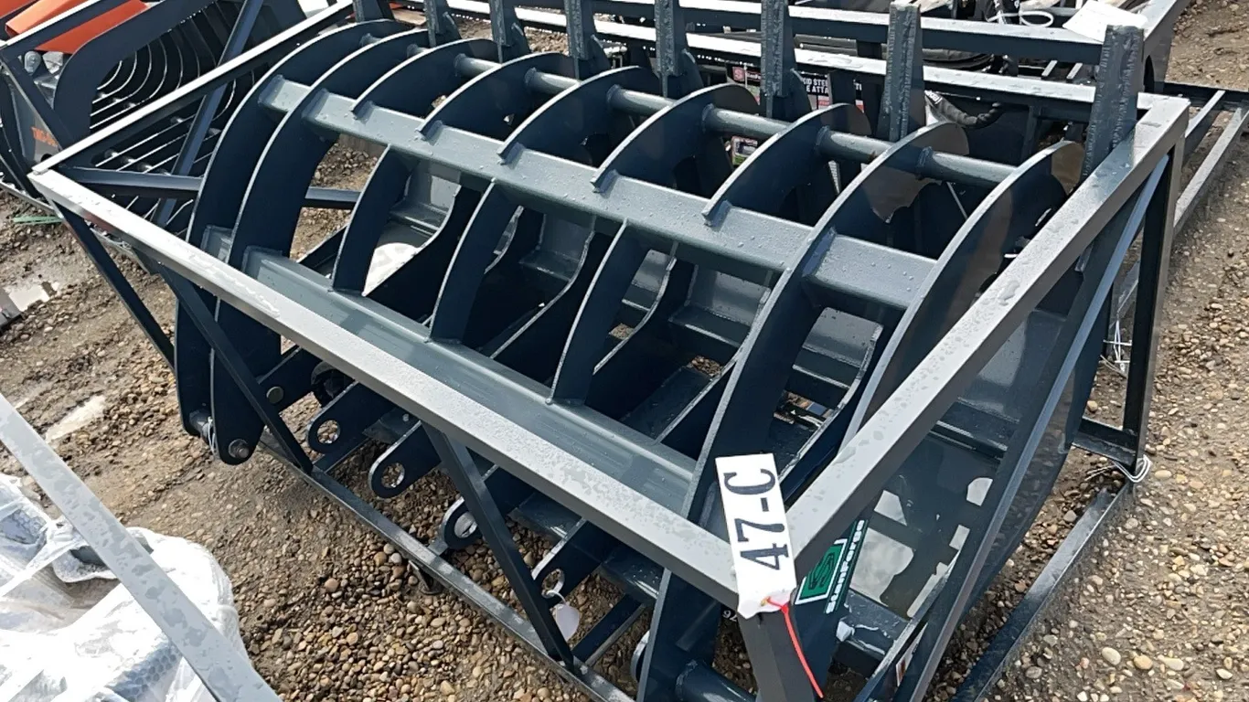 NEW/UNUSED STANFORGE MODEL SF-RG72 72" SKID STEER ROOT RAKE GRAPPLE