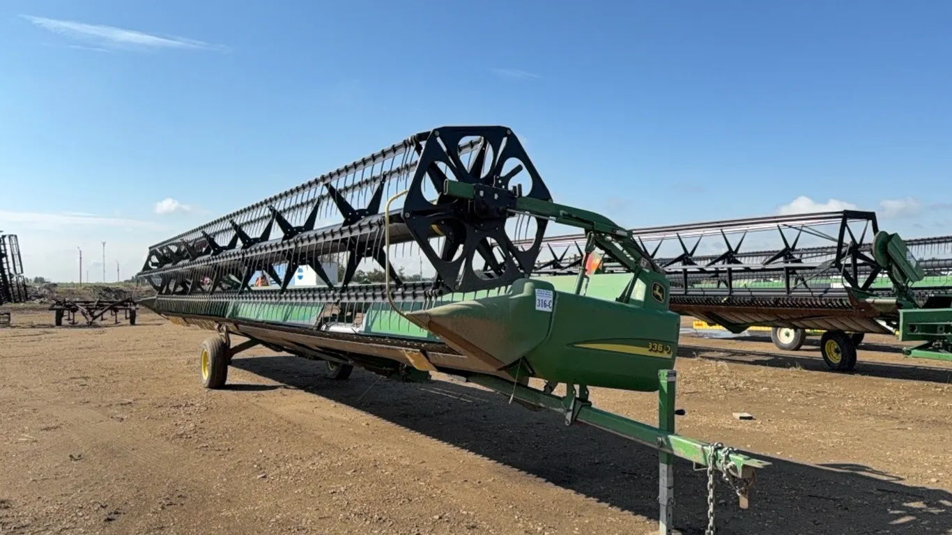 JD 936D 36' DRAPER HEADER - s/n H00936D706675