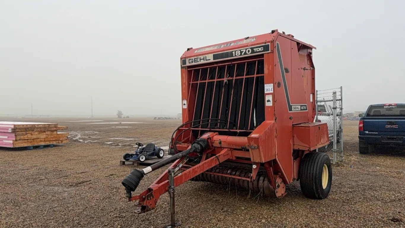 GEHL 1870 RD BALER - s/n 14981 - CONTROLLER, MANUALS IN OFFICE