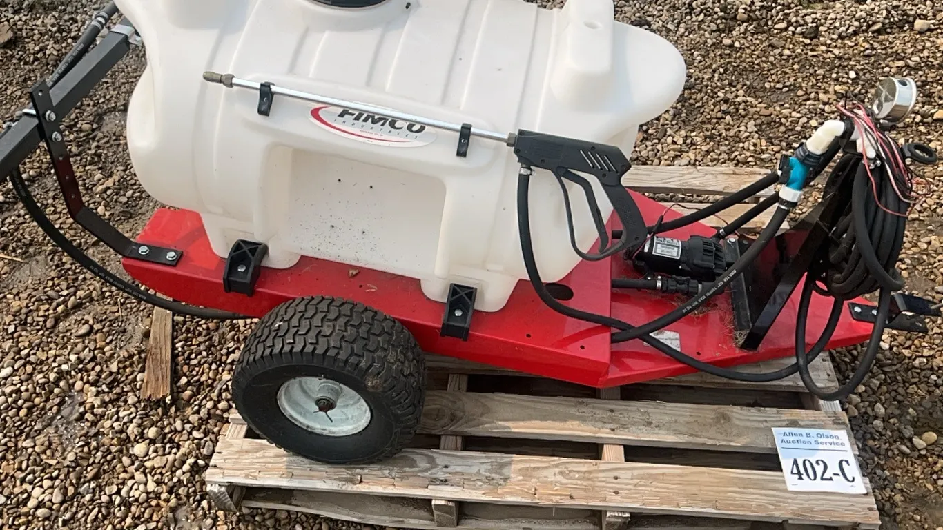 FIMCO TR-40-EX TRAIILER SPRAYER - s/n NOT VISIBLE - MANUAL IN OFFICE