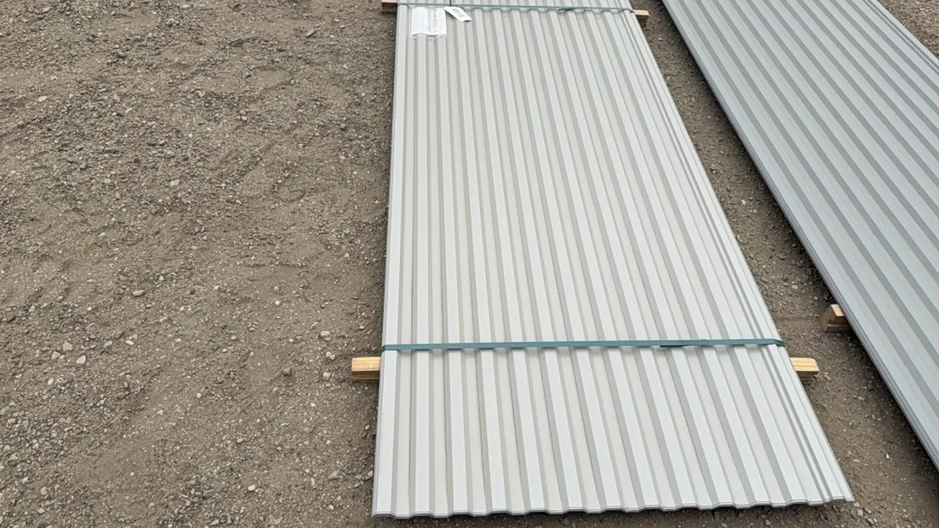 ID 4513 (3) Panel - Rib Ash Gray 8' & (6) Panel Pewter Gray 8' Tin