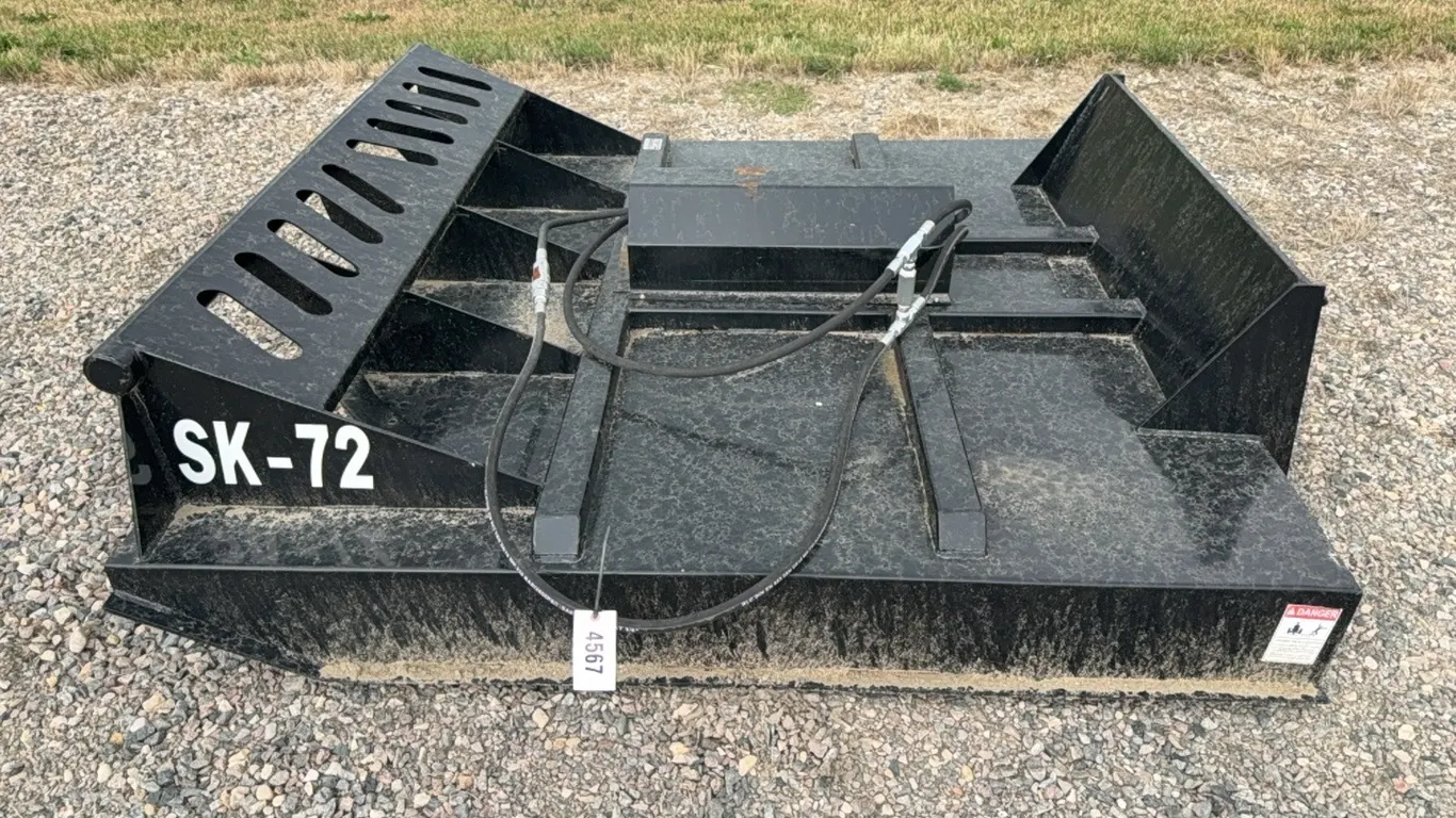 ID 4567 Industrias America SK-78 Brush Mower Skid Steer Attachment