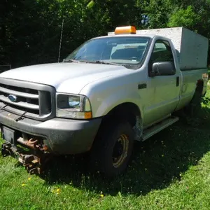 2004 Ford F-250 XL Super Duty Pickup Truck with Plow
