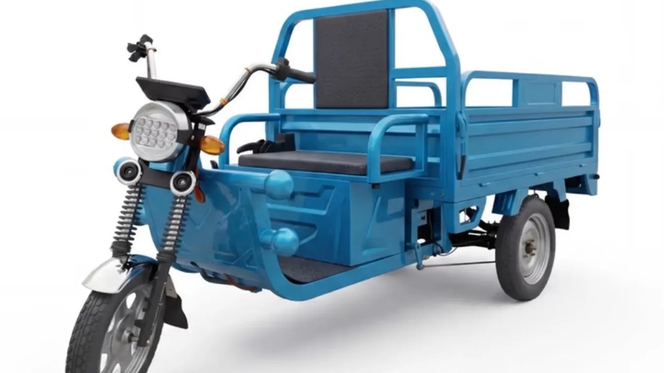 Unused Unassembled 2026 IRET13 Blue Electric Tricycle