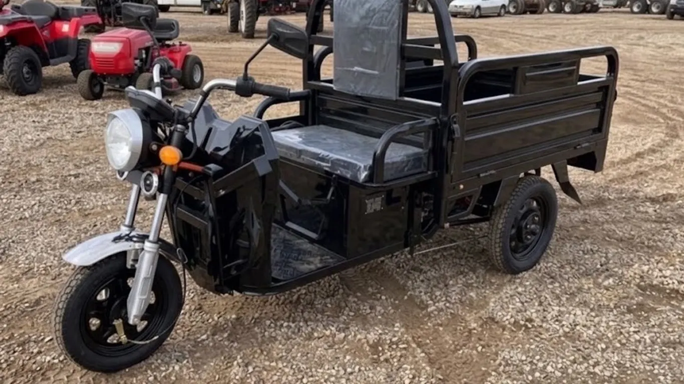 Unused Unassembled 2026 IRET13 Black Electric Tricycle