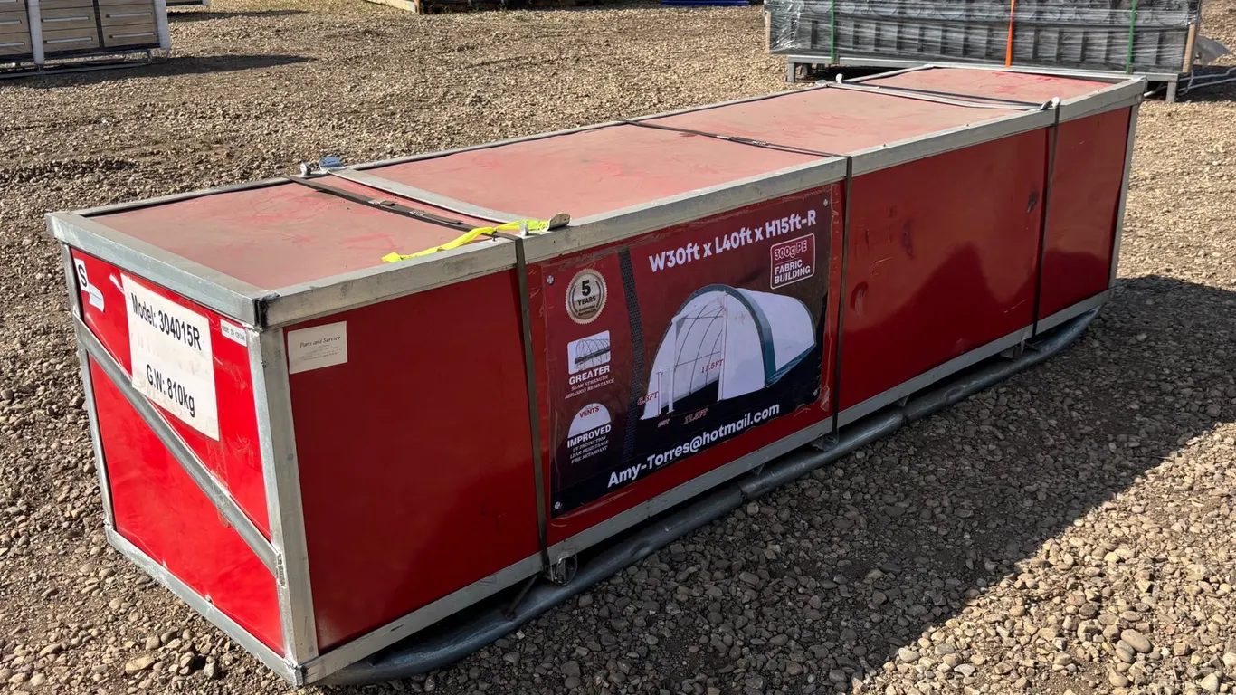 Unused 2026 Gold Mountain 40' x 30' Single Truss
Round Storage Shelter