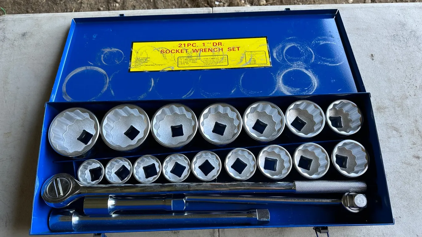 21pcs 1" Drive Socket Set