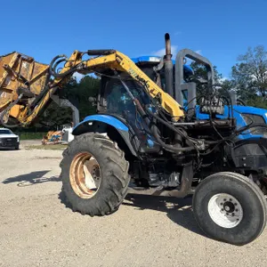 2006 New Holland TS115A Tractor & Boom Mower