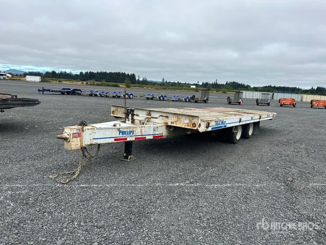 2017 Trailmax TD-40-T 24 ft T/A Tilt Deck Trailer