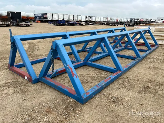 Quantity of (2) 20 ft Square Tube Construction Pipe Racks
