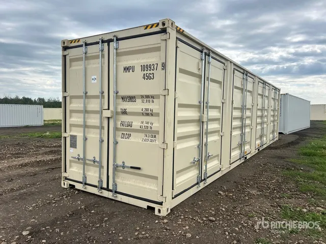 2026 40 ft High Cube Multi-Door Storage Container